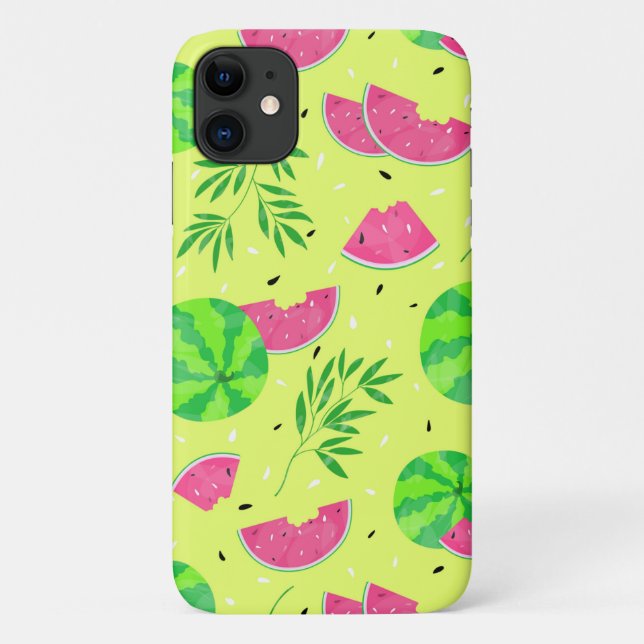Summer Watermelon Branchen Helles tropisches Muste Case-Mate iPhone Hülle (Rückseite)