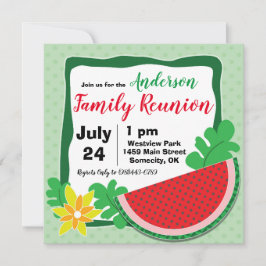 Summer Watermelon Family Wiedersehen Einladungen