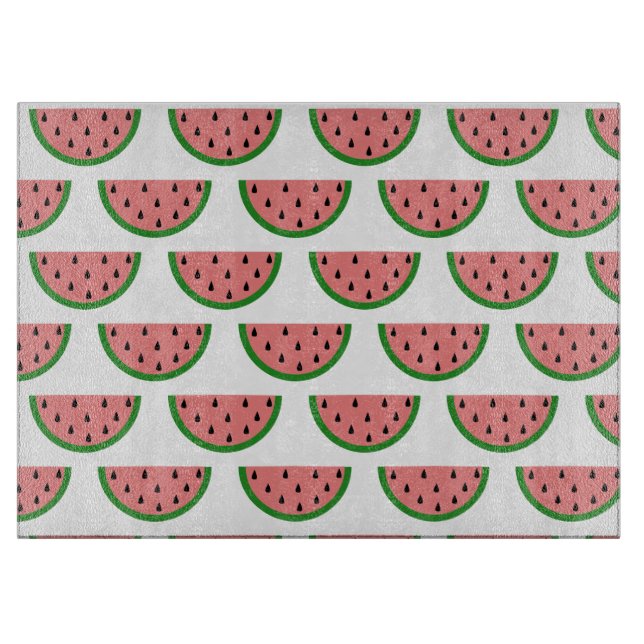 Summer Watermelon Frucht Slice Muster Schneidebrett (Vorderseite)