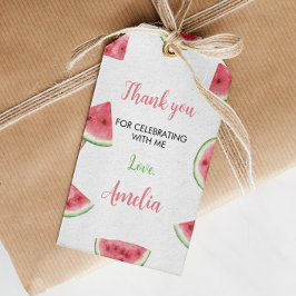 Summer Watermelon Geburtstagsfeier GeschenkTags Geschenkanhänger
