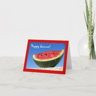 Summer Watermelon Greetings Karte