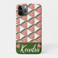Summer Watermelon Illustration Muster Monogramm