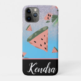 Summer Watermelon Illustration Pattern Sparkle Case-Mate iPhone Hülle