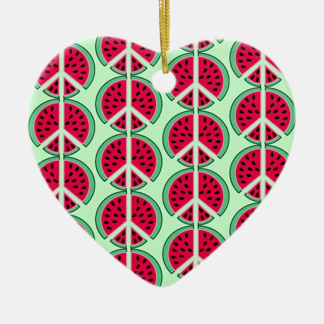 Summer Watermelon Keramik Ornament (Vorne)