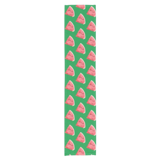 Summer Watermelon Slices Pattern Kurzer Tischläufer (Vorderseite)