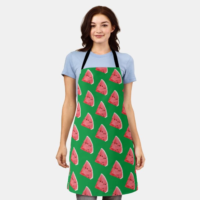 Summer Watermelon Slices Pattern Schürze (Getragen)
