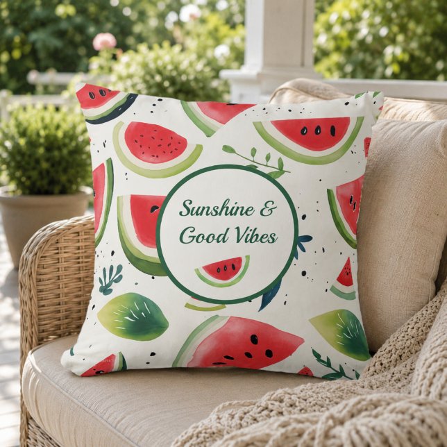 Summer Watermelon Throw Kissen (Von Creator hochgeladen)