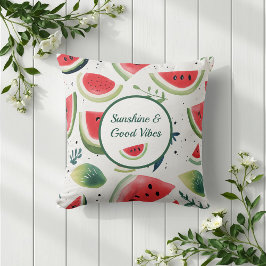 Summer Watermelon Throw Kissen