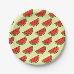 Summer Watermelon Yellow Gift Wrapping Paper Pappteller