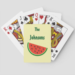 Summer Watermelone Yellow Playing Cards Spielkarten