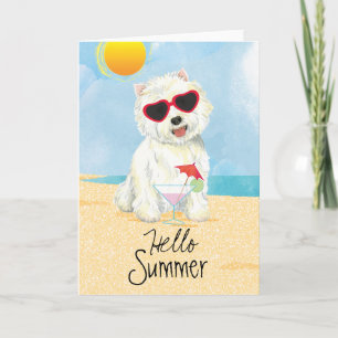 Summer Westie Karte