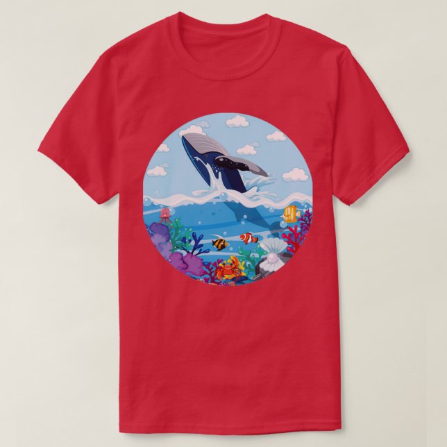 Summer Whale T-Shirt (Design vorne)