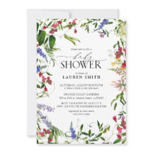 Summer Wildblume Baby Dusche