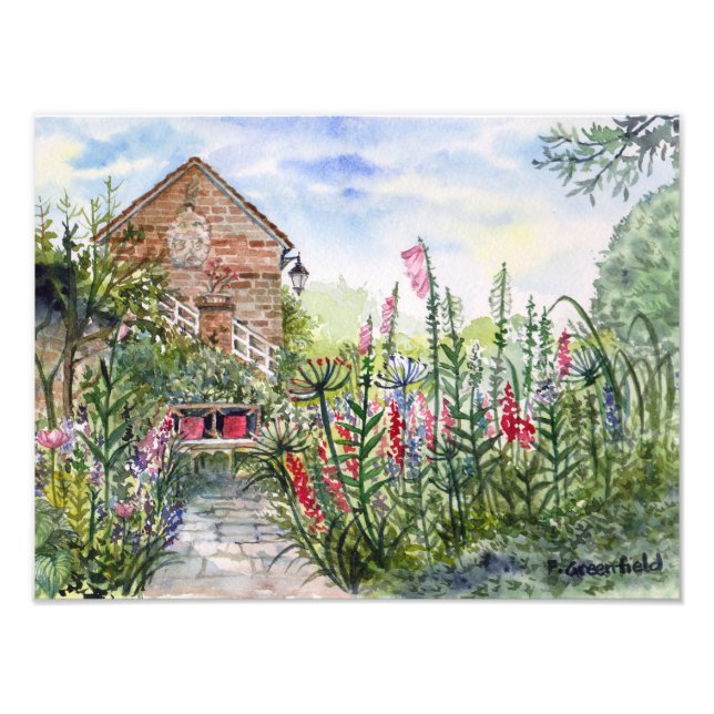 Summer Wildblume English Garden in York Fotodruck (Vorne)