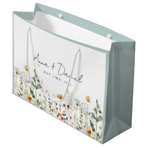 Summer Wildblume Field Wedding Vielen Dank Große Geschenktüte