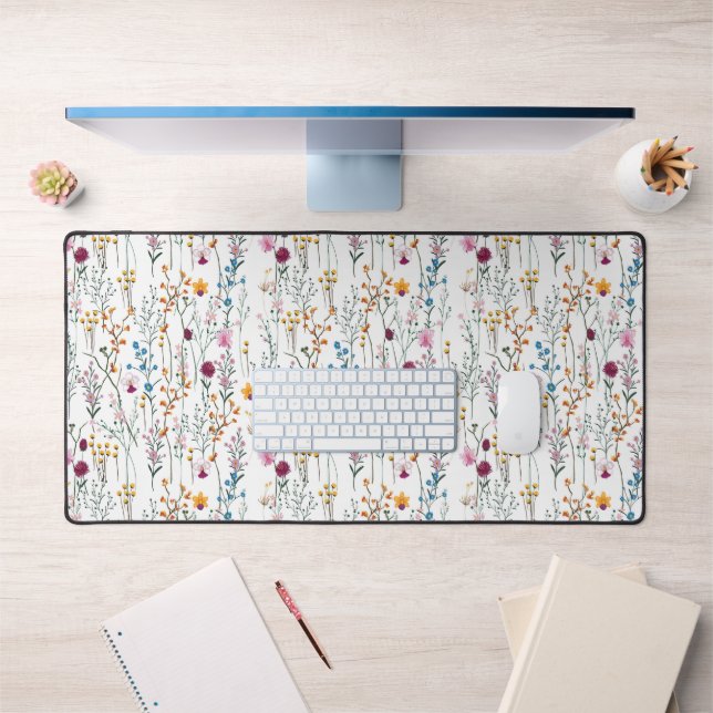 Summer Wildblume Pattern Schreibtischunterlage (Büro 1)