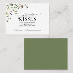 Summer Wildblume Watercolor Brautparty Game Begleitkarte