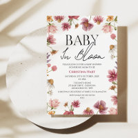 Summer Wildblumen Baby in Bloom Baby Dusche