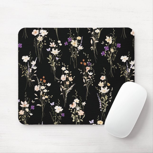 Summer Wildflower Bouquets Abstract Design Mousepad (Mit Mouse)