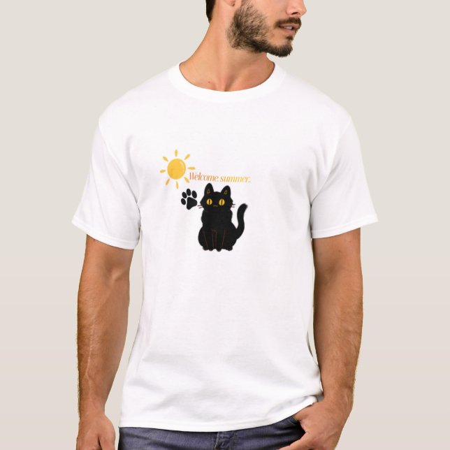 Summer with cats T-Shirt (Vorderseite)
