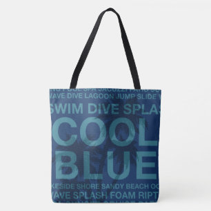 Summer Words Poolside und Palm Tree Beach Bag