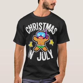 Summer Xmas Gingerbrei Man Schnorchel zu Weihnacht T-Shirt
