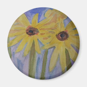 Summer Yellow Sunflown Magnet