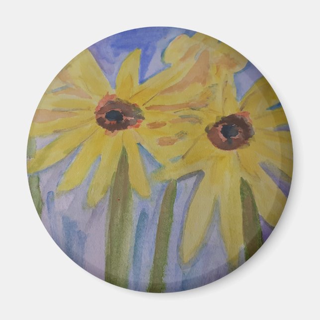 Summer Yellow Sunflown Magnet (Vorne)