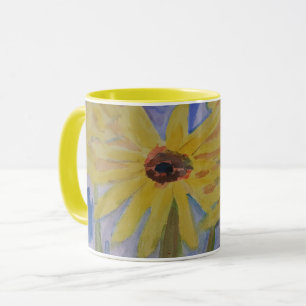 Summer Yellow Sunflown Tasse