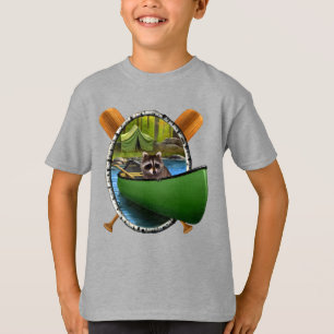 Summer Zent Camping Funny Raccoon Kanudieb T-Shirt