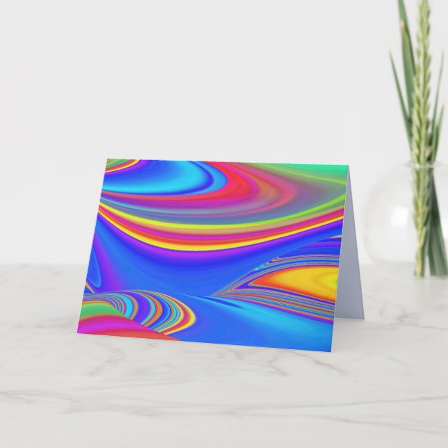 Summerfeeling , Abstrakt 3D Rainbowart Ankündigung (Vorderseite)
