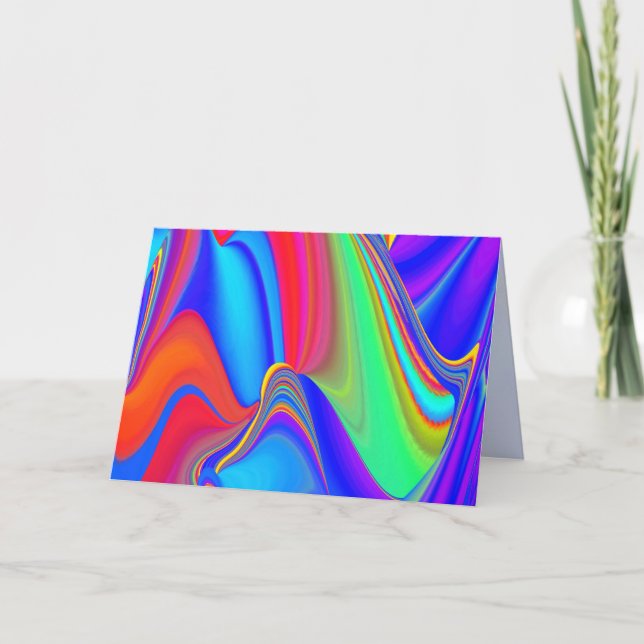 Summerfeeling , Abstrakt 3D Rainbowart Ankündigung (Vorderseite)