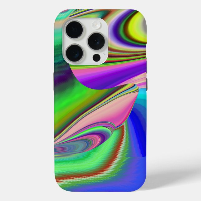 Summerfeeling , Abstrakt 3D Rainbowart Case-Mate iPhone Hülle (Rückseite)
