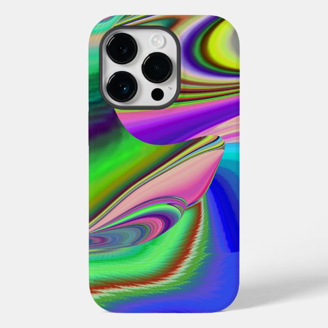 Summerfeeling , Abstrakt 3D Rainbowart Case-Mate iPhone Hülle (Rückseite)