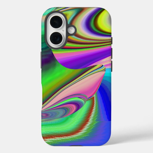 Summerfeeling , Abstrakt 3D Rainbowart Case-Mate iPhone Hülle (Rückseite)