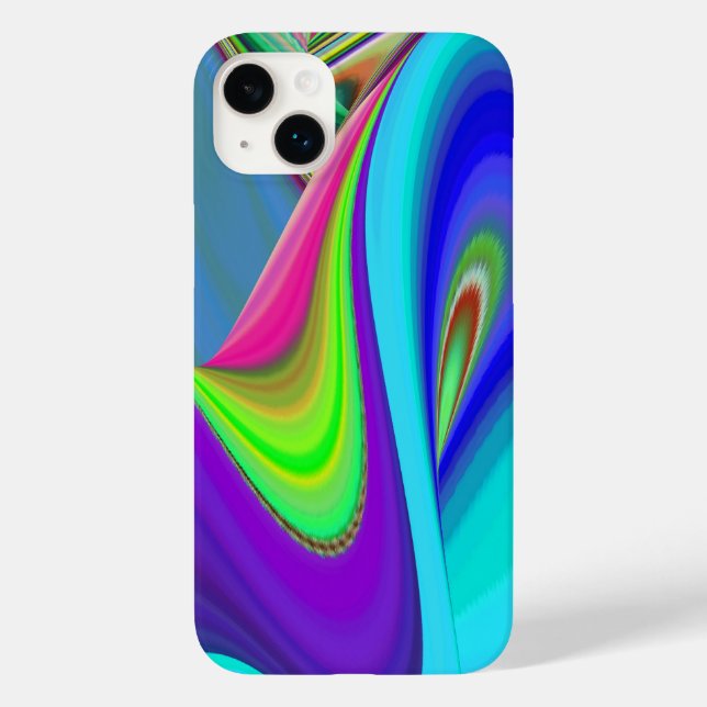 Summerfeeling , Abstrakt 3D Rainbowart Case-Mate iPhone Hülle (Rückseite)