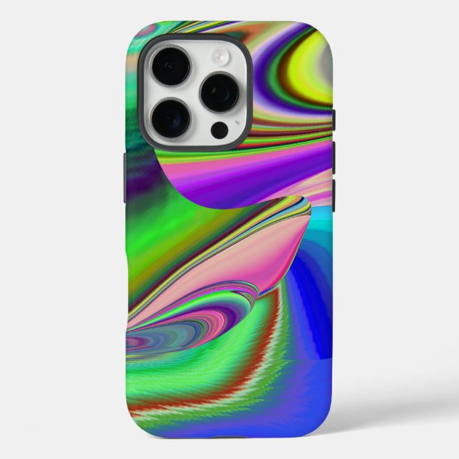 Summerfeeling , Abstrakt 3D Rainbowart Case-Mate iPhone Hülle (Rückseite)