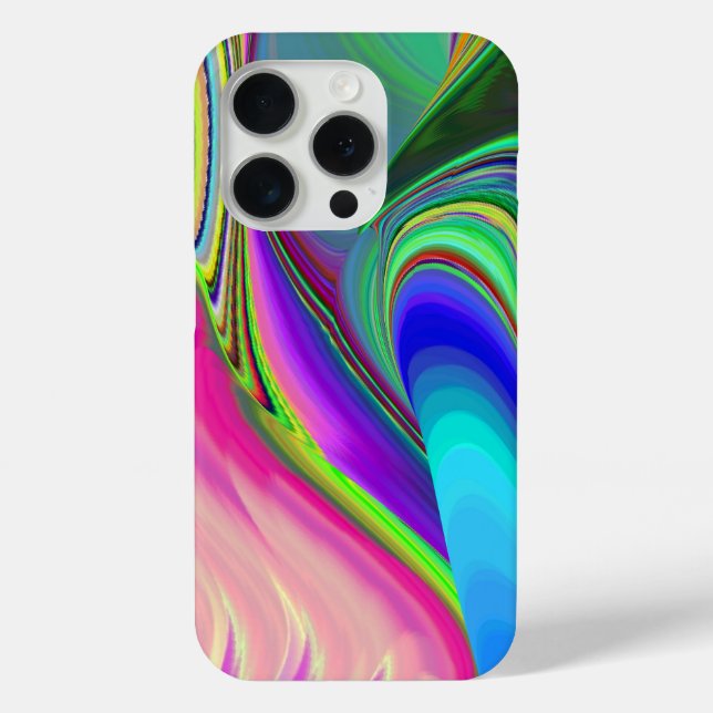 Summerfeeling , Abstrakt 3D Rainbowart Case-Mate iPhone Hülle (Rückseite)