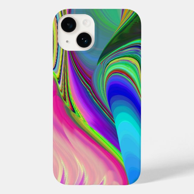 Summerfeeling , Abstrakt 3D Rainbowart Case-Mate iPhone Hülle (Rückseite)