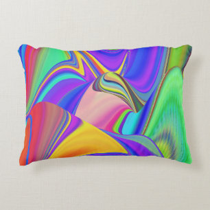 Summerfeeling , Abstrakt 3D Rainbowart Dekokissen