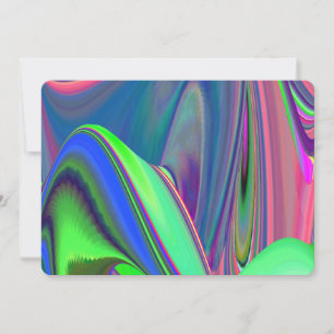 Summerfeeling , Abstrakt 3D Rainbowart Einladung