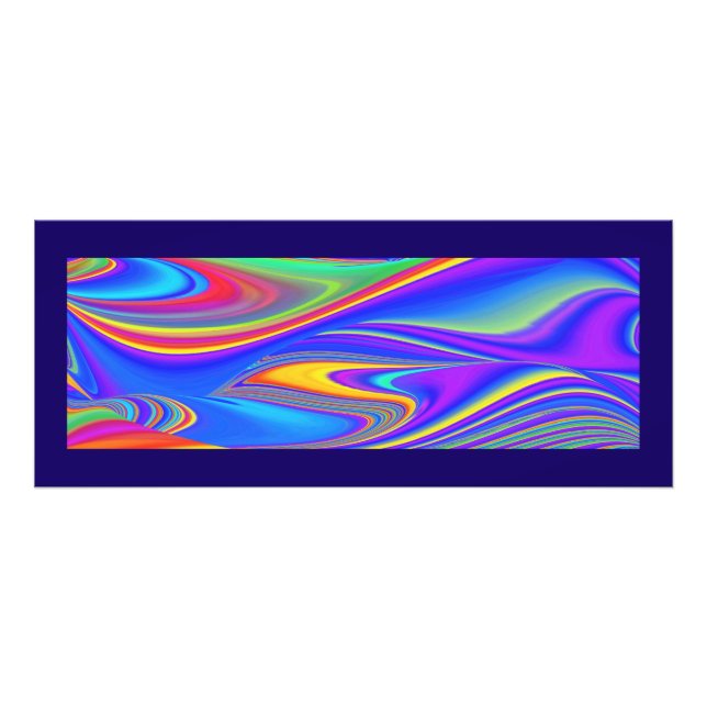 Summerfeeling , Abstrakt 3D Rainbowart Fotodruck (Vorne)