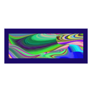 Summerfeeling , Abstrakt 3D Rainbowart Fotodruck