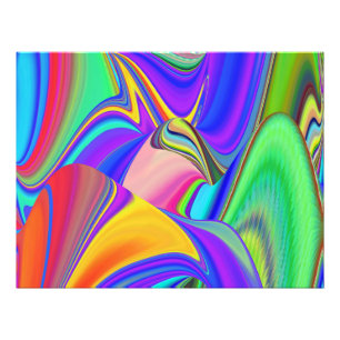 Summerfeeling , Abstrakt 3D Rainbowart Fotodruck