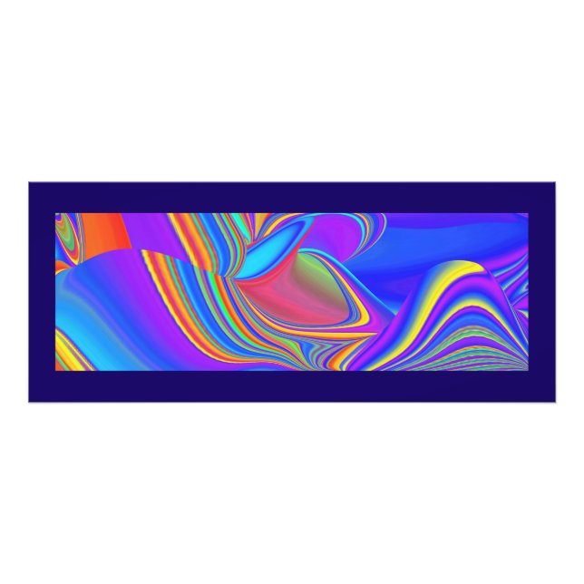 Summerfeeling , Abstrakt 3D Rainbowart Fotodruck (Vorne)
