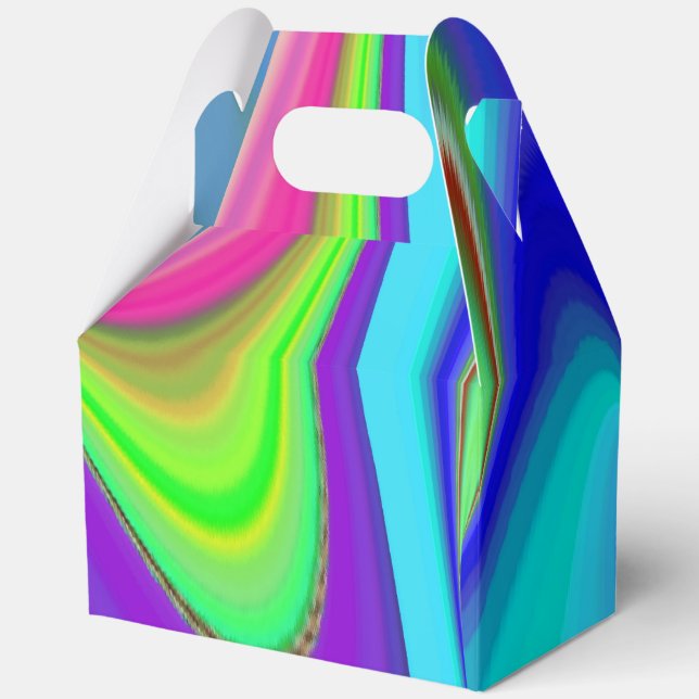 Summerfeeling , Abstrakt 3D Rainbowart Geschenkschachtel (Vorderseite)