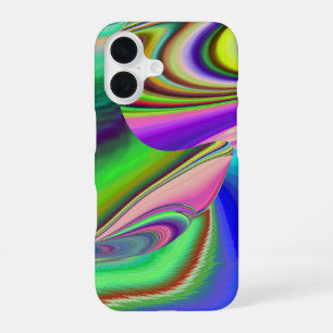 Summerfeeling , Abstrakt 3D Rainbowart iPhone 16 Hülle