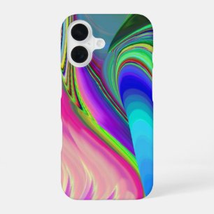 Summerfeeling , Abstrakt 3D Rainbowart iPhone 16 Hülle