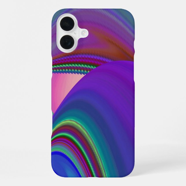 Summerfeeling , Abstrakt 3D Rainbowart iPhone Hülle (Rückseite)