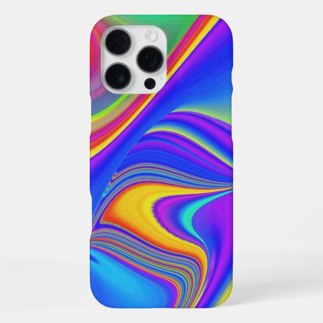 Summerfeeling , Abstrakt 3D Rainbowart iPhone Hülle (Rückseite)
